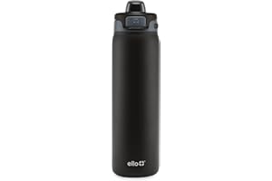 Ello Pop & Fill 22oz Stainless Steel Water Bottle with QuickFill Technology, Double Walled and Vacuum Insulated Metal, Leak P