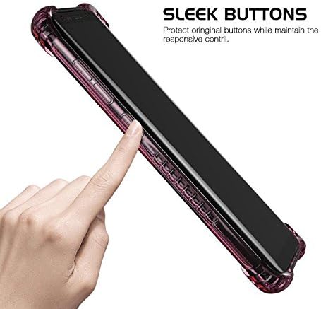 Pengaz Bumper Protector, Anti Slip, Scratch Resistant Case for Samsung Galaxy S8 (Pink)