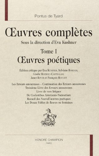 Oeuvres poétiques