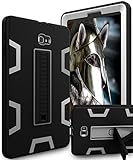 Samsung Galaxy Tab A 10.1 Case,KAKA[Kickstand Feature]Three Layer Hybrid Heavy Duty Full-Body Shockproof Anti-Slip Protective Case for Samsung Galaxy Tab A 10.1 inch Tablet(SM-T580/SM-585),Black/Grey