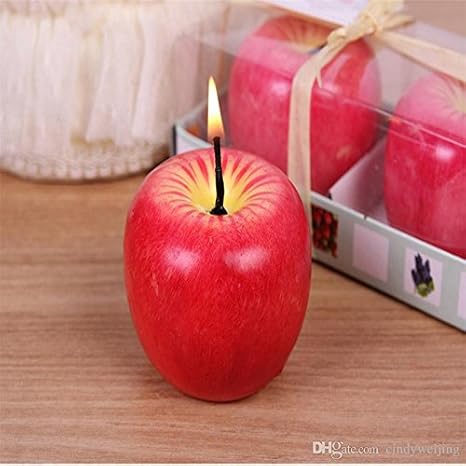 Amazon 10 ノベルティおかしい 7 Cm Apple オレンジ色のフルーツの形以外の部分は有毒なキャンドルクリスマスの前夜祭周年でもあるサードパーティギフトバーの装飾が施され キャンドル キャンドルスタンド オンライン通販
