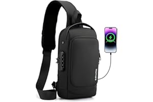 Sling Bag Men | Waterproof Bag - Anti Theft Crossbody Bag | Travel Bag - Shoulder Bag-Sling Backpack | Hiking Daypack for Men