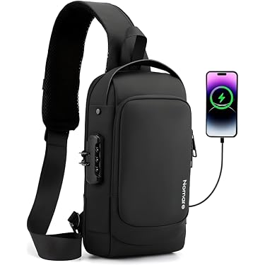 Sac à Bandoulière Anti-vol Pour Homme - Cuir PU Réglable - Style Moderne - Neuf Avec étiquettes