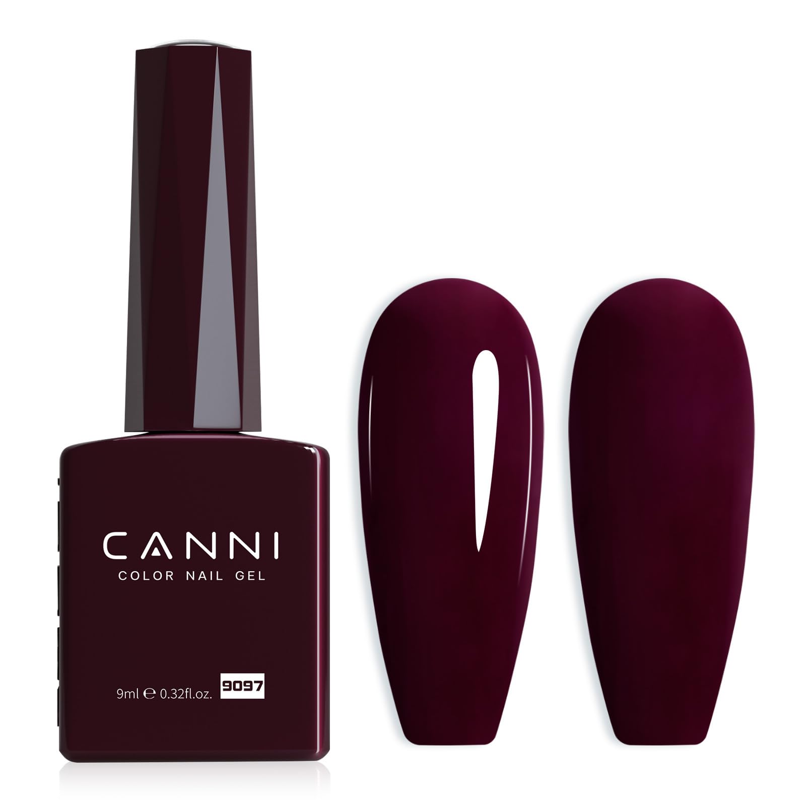 Photo 1 of CANNI Dark Red Gel Nail Polish, 1Pcs Burgundy Red Gel Polish Deep Red Color Nail Polish Gel High Gloss Soak Off U V Gel Nail French Nail Manicure Salon DIY