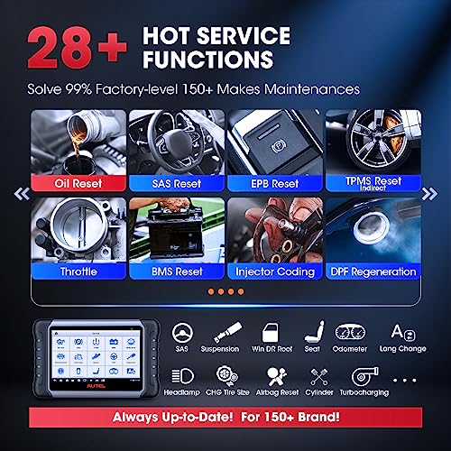 Autel Scanner MaxiCOM MK808S: 2024 Bidirectional Tool as MK808BT Pro ...