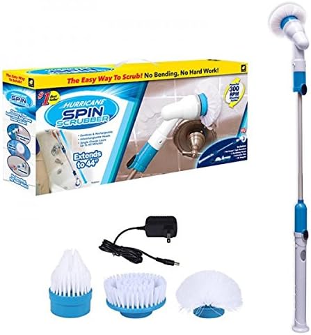 ONE DAY SALE! Hurricane Spin Scrubber | Includes 3 Scrubbing Heads and Charger | As Seen On TV