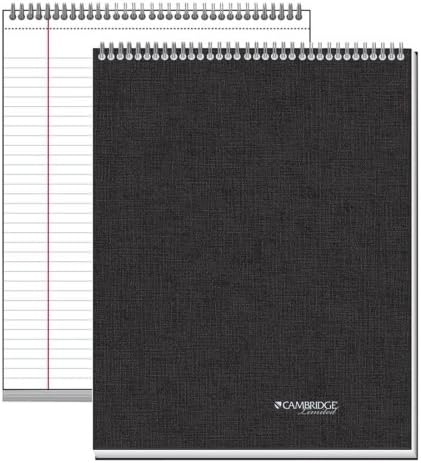 Wholesale CASE of 20 - Mead Top-Bound Legal-Ruled Action Planner-Action Planner,Top Bound,College Rld,8-1/2"x11",Black Cover