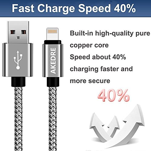 3 Charger+Braided+Charging+Syncing+Compatible