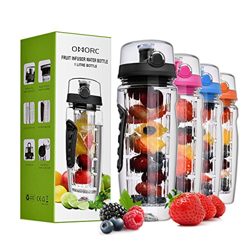 Top 10 fruit water bottle infuser with straw Sideror Reviews