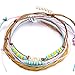 Zoestar Turquoise Anklet Ankle Bracelet Beaded Foot Chain Accessories Foot Jewelry for Women (Color 5)