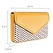 MaxGear Leather Business Card Holder Case for Men or Women Business Name Card Case Holder with Magnetic Shut Yellow, Holds 25 Business Cards