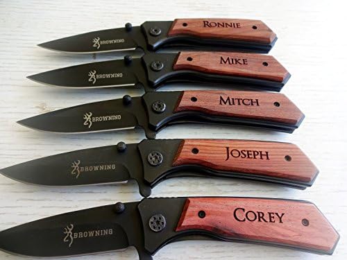 5 SET Personalized Pocket Knife Wedding Gift for Groomsman Dad Husband Brother Boyfriend Groom Groomsmen
