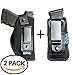 Neoprene IWB Inside The Waistband Handgun/Pistol Holster With Mag Pouch Bundle | Gun For Concealed Carry, Universal | Fits: S&W M&P Shield, Glock 17 19 26 27 42 43, Sig Sauer, Ruger LC9/LCP, & More