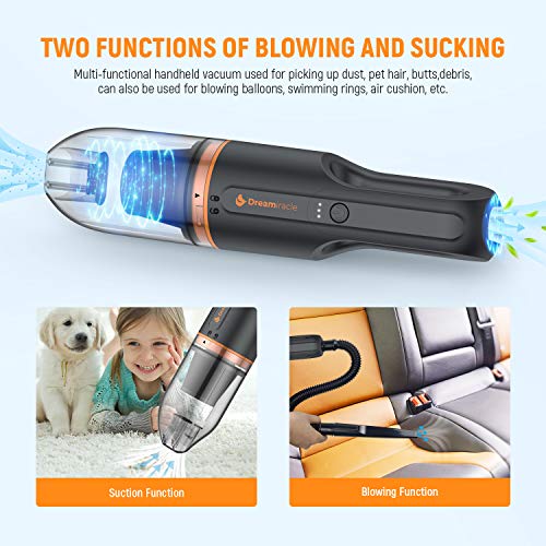 Dreamiracle Handheld Vacuum Cleaner Cordless, Portable Hand Held Vacuum