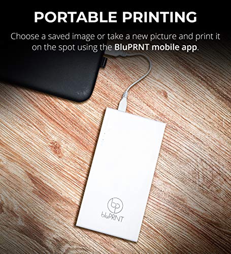 bluPRNT Portable Instant Printer for Android Devices with NFC and WiFi - Android Only (White)