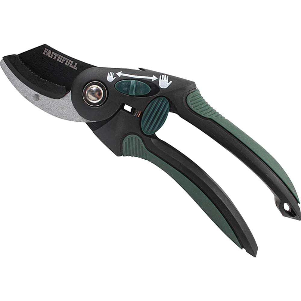 Faithfull FAICOUANV8 Countryman Anvil Secateurs - 215mm (8in) Cutting Cap: 16mm (5/8in)