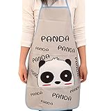 Willtoo® Women Waterproof Cartoon Kitchen Apron With Pockets (Gray)