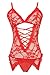 FENTI Womens' Handcuff Gartered Belt Lingerie Midnight Affair Set G-String