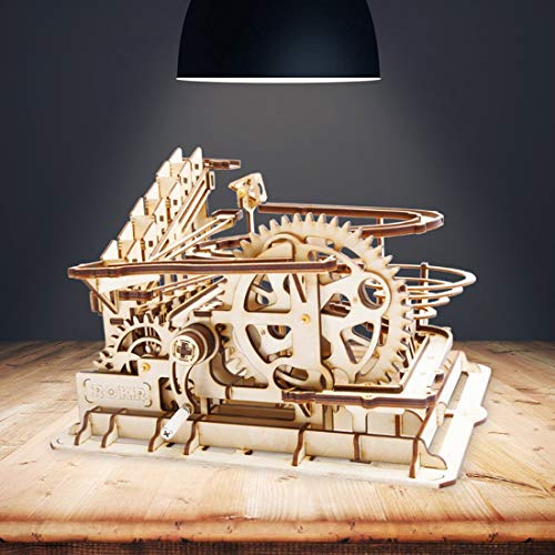 image for Yamix 3D Wooden Puzzle Waterwheel Coaster DIY Assembly Craft Kits Brai