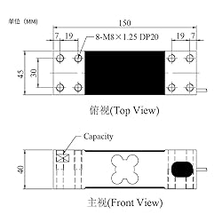 Single Point Beam Load Cell Compression Force