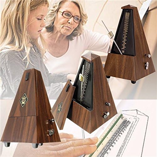 Teak Classic Mechanical Beat Metronome Piano Guitar Violin Musical Instruments