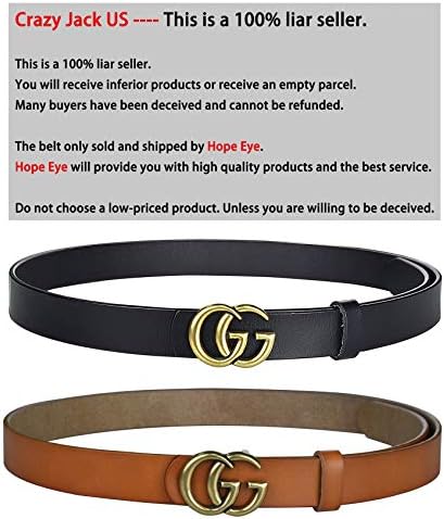 Fashion G-Style Gold Buckle Unisex Cowhide Leather Belt Vintage Thin Dress Belts For Jeans