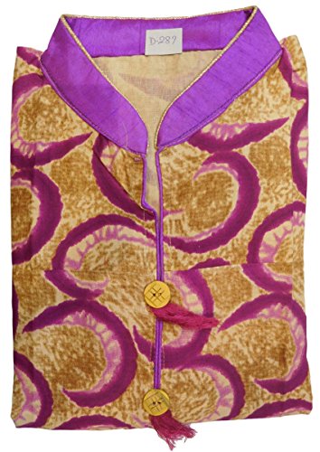 Smsaree Stylish & Designer Premium Quality Cotton Kurti Cotton Kurti For Women (Yellow) - Thumbnail 2