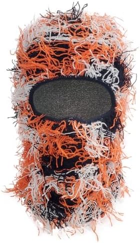 yolrdiw 2 Pieces Winter Distressed Balaclava Knitted Ski Full Face