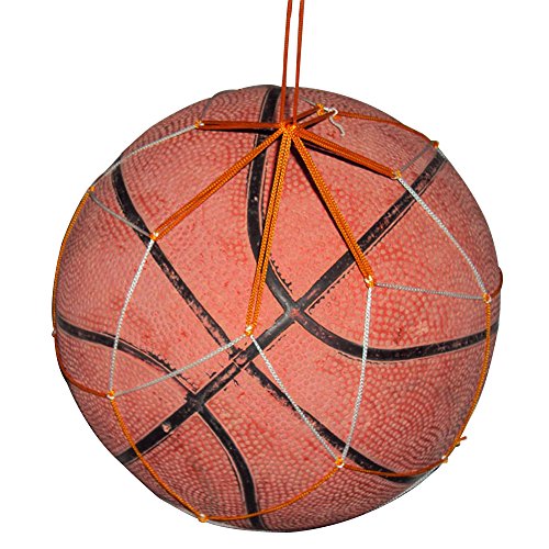 bargain house Net Mesh Carrying Basketball Container Soccer Holder Ball Bag White Yellow - Thumbnail 3