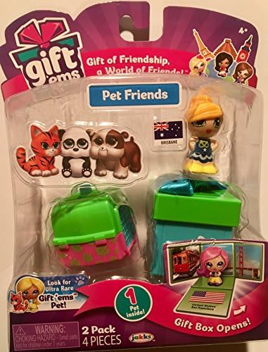 Gift 'Ems SERIES 2 - PET FRIENDS 2 Pack - BRISBANE Doll + Pet in Carrier