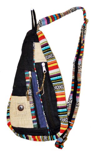 hemp sling backpack