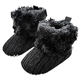 Gotd Baby Toddler Infant Girls Snow Boots Soft Sole Prewalker Crib Shoes (0~6 Month Length:4.3