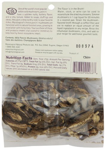 Mycological Dried Imported Porcini Mushrooms, 1 Ounce Package - Thumbnail 3