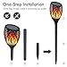 Solar Torch Lights, OxyLED Solar Garden Path Light with Realistic Dancing Flames, Waterproof Wireless Outdoor Garden Decorations Landscape Lighting (4-Pack)