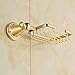 Rozinsanitary Gold Finish Soap Dish Holder Wall Mounted Soap Basket