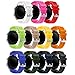 CSVK Compatible Samsung Galaxy Watch3 45mm/46mm/Gear S3 Frontier/Classic Watch Band, Soft Silicone Replacement Sport Strap Wristband Bracelet
