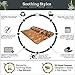 Soothing Styles Large Folding Teak Shower Mat | Mildew Resistant Natural Teak Bath Mat with Non Slip Grips | for Use on Shower Floor or Outside of Bathtub | 27.5