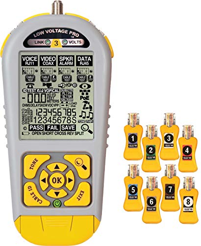 Triplett Byte Brothers Web Upgradeable Multifunctional Cable Tester for RJ45 RJ11 & Coax with Smart Remotes - T568 Tests, Delay, Skew and Impedance, Length Tests| 250 Reports - (LVPRO3SR)