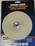 Dico 527-40-6 1/4-Inch Spiral Sewn 6-Inch Diameter 1/2-Inch Thick Buffing Wheel