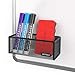 ARTEZA Metal Magnetic Basket Pencil Holder, Set of 2, Mesh Storage Baskets with Extra Strong Magnets - Marker and Pen Organizer, Holds Whiteboard and Locker Accessories Securely