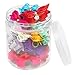 Didog Christmas Colorful Multi-Pattern Pet Cat Dog Hair Bows,Classic Topknot Dog Grooming Accessories 50 Pcs for Groomer Using