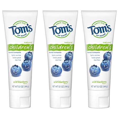 Tom's of Maine Fluoride Children's Toothpaste, Natural Toothpaste, Dye
