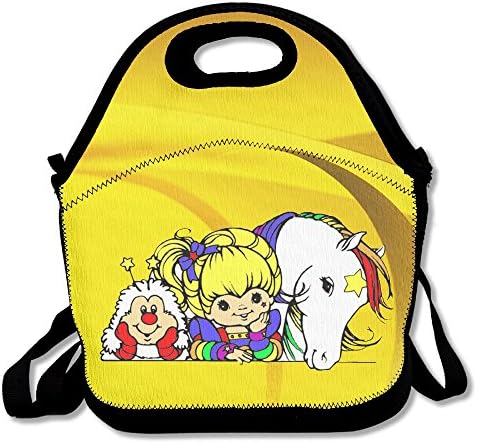 ITHOMS Cooler Lunch Bag Brite Chasing Rainbow Bento Bag