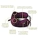 Ultra Comfortable Inflatable Travel Pillow – Portable, Lightweight, Super Compact Neck Support for Airplane, Car, and Train + FREE Travel Accessories Pack – Eye Mask and Ear Plugs (Royal purple)