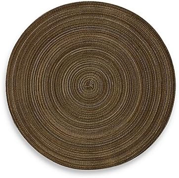 Martini Round Placemat in Chocolate