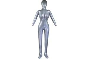 MAYAGU Inflatable Full Body Female Model with Arm Ladies Mannequin Window Display Props