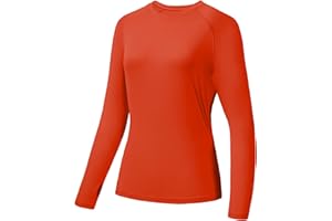 BASSDASH Women’s UPF 50+ UV Sun Protection T-Shirt Long Sleeve Fishing Hiking Performance Shirts