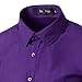Mada Mens Casual Long Sleeve Business Dress Shirt Solid Color Slim Fit Shirts