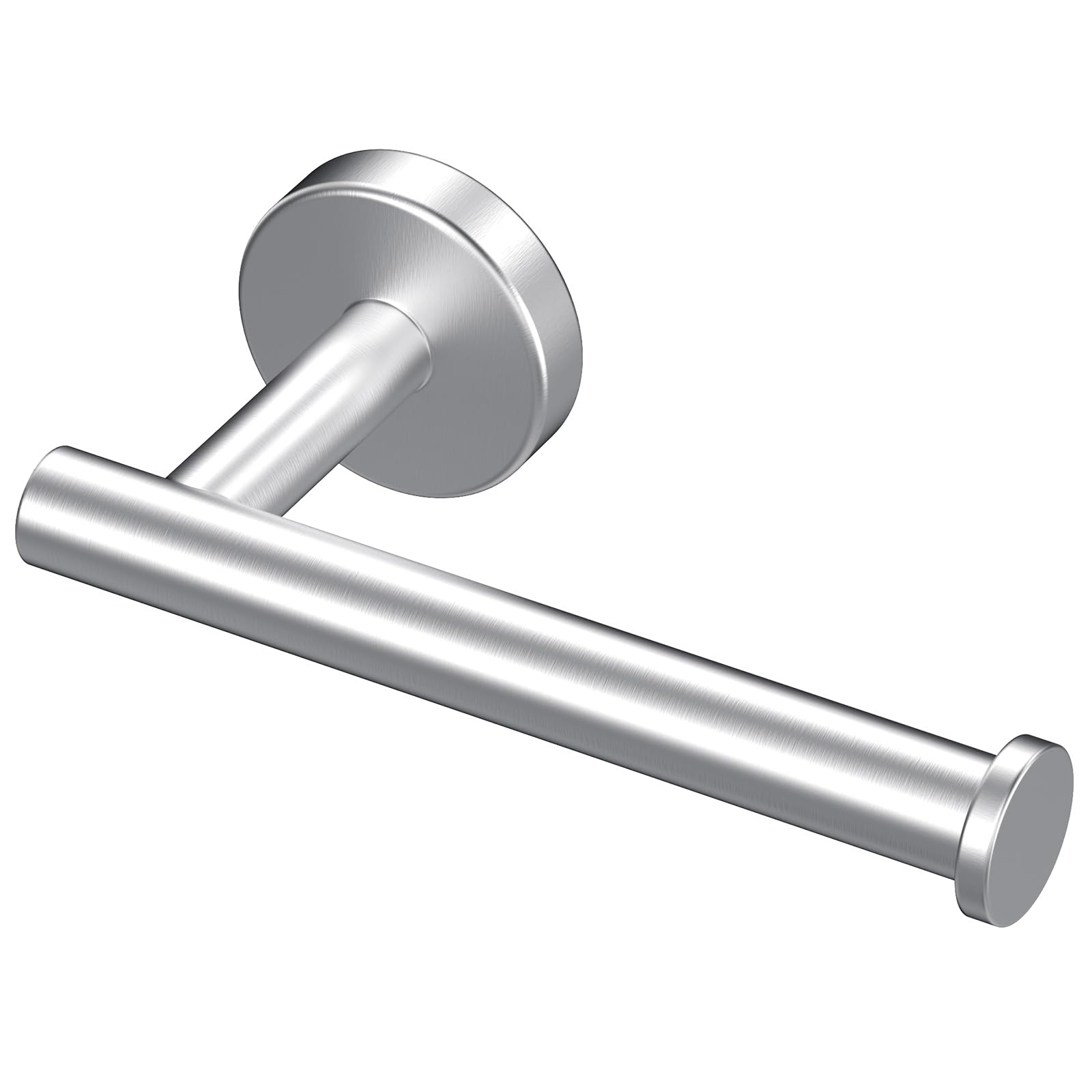 ONLYQIQIU Toilet Roll Holder SUS 304 Stainless Steel Toilet Paper Holde Silver Toilet Tissue Holder for Bathroom and Kitchen Accessory, Waterproof Round Modern Style