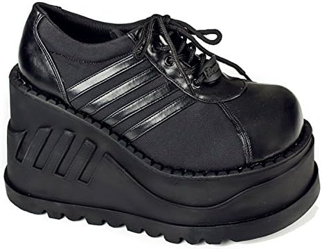 90s Grunge Rave Cyber Lace Up Cosplay Sneaker Platform Hipster Womens Shoes (9)